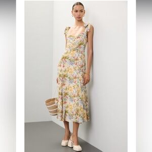 Reformation Multicolor Floral Midi Dress